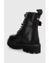 Blauer Кожени кубинки Elsie в черно с платформа - Pepit.bg