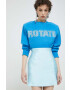 Blugirl Blumarine Пола в синьо къс модел със стандартна кройка - Pepit.bg