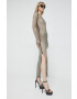 Blugirl Blumarine Рокля в черно дълъг модел със стандартна кройка - Pepit.bg