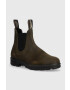Blundstone Кожени боти челси в зелено с равна подметка - Pepit.bg