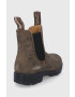 Blundstone Кожени боти челси 1351 дамски в кафяво с равна подметка - Pepit.bg
