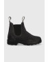 Blundstone Велурени боти челси в сиво с равна подметка - Pepit.bg