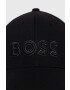 Boss Green Шапка BOSS BOSS ATHLEISURE в черно с апликация - Pepit.bg