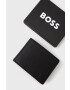 Boss Кожен портфейл мъжки в черно - Pepit.bg