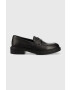 Boss Кожени мокасини Vanity в черно с платформа 50498808 - Pepit.bg