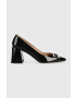 Boss Кожени обувки с дебел ток Charlotte Pump - Pepit.bg