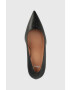 Boss Кожени обувки с висок ток Janet в черно 50488242 - Pepit.bg