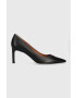 Boss Кожени обувки с висок ток Janet в черно 50488232 - Pepit.bg