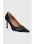 Boss Кожени обувки с висок ток Janet в черно 50488232 - Pepit.bg