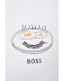 Boss Orange Памучна тениска BOSS в бяло с принт - Pepit.bg