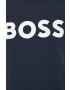 Boss Orange Памучен суичър в тъмносиньо с принт - Pepit.bg