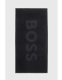 Boss Памучна кърпа в черно - Pepit.bg
