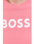 Boss Памучна тениска в розово - Pepit.bg