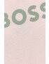 Boss Памучна тениска в розово - Pepit.bg