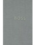 Boss Памучна тениска в черно с изчистен дизайн - Pepit.bg