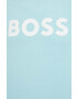 Boss Orange Памучна тениска BOSS BOSS CASUAL в синьо с принт - Pepit.bg