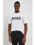 Boss Green Памучна тениска BOSS в бяло с принт - Pepit.bg