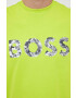 Boss Green Памучна тениска BOSS в зелено с принт - Pepit.bg