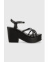 Boss Сандали Cate Wedge в черно 50493097 - Pepit.bg