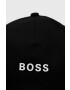 Boss Orange Шапка Boss в черно с апликация - Pepit.bg