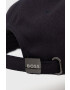 Boss Green Памучна шапка BOSS Boss Athleisure в тъмносиньо с изчистен дизайн - Pepit.bg