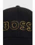 Boss Green Шапка BOSS Boss Athleisure в черно с апликация - Pepit.bg