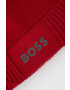 Boss Green Шапка с вълна BOSS Boss Athleisure в червено - Pepit.bg