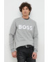 Boss Green Суичър BOSS в сиво с апликация - Pepit.bg