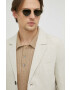 Bruuns Bazaar Ленено сако Lino Karlo blazer в бежово - Pepit.bg