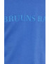 Bruuns Bazaar Памучна тениска Gus в синьо с апликация - Pepit.bg
