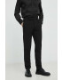 Bruuns Bazaar Панталони Karlsus Basic Pants в черно с кройка по тялото - Pepit.bg