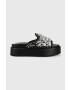 Buffalo Чехли Noa Glam Slide в черно с платформа 1602147 - Pepit.bg