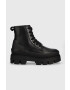 Buffalo Кубинки Raven Laceup Hi в черно с платформа - Pepit.bg