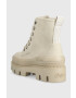 Buffalo Кубинки Raven Laceup Hi в бежово с платформа - Pepit.bg