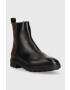 Calvin Klein Боти Cleat Ankle Boot в черно с равна подметка - Pepit.bg