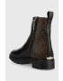 Calvin Klein Боти Cleat Ankle Boot в черно с равна подметка - Pepit.bg