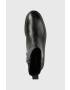 Calvin Klein Боти Cleat Ankle Boot в черно с равна подметка - Pepit.bg