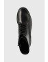 Calvin Klein Боти Rubber Sole Combat Boot в черно с равна подметка - Pepit.bg