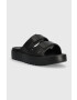 Calvin Klein Чехли DOUBLE STRAP SLIPPER в черно HM0HM00967 - Pepit.bg