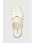 Calvin Klein Чехли WEDGE 50HH - HE в бяло със скосена платформа HW0HW01498 - Pepit.bg