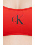 Calvin Klein Горнище на бански в червено с леко подплатена чашка - Pepit.bg