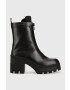 Calvin Klein Jeans Боти Chunky Heeled Boot в черно с висок ток - Pepit.bg