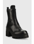 Calvin Klein Jeans Боти Chunky Heeled Boot в черно с висок ток - Pepit.bg
