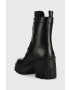 Calvin Klein Jeans Боти Chunky Heeled Boot в черно с висок ток - Pepit.bg