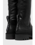 Calvin Klein Jeans Ботуши Combat Knee Boot в черно с равна подметка - Pepit.bg