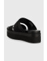 Calvin Klein Jeans Чехли FLATFORM SANDAL WEBBING в черно с платформа YW0YW00966 - Pepit.bg