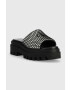 Calvin Klein Jeans Чехли TOOTHY COMBAT SANDAL OVER MESH в черно с платформа YW0YW00950 - Pepit.bg