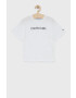 Calvin Klein Jeans Детска памучна тениска в бяло - Pepit.bg