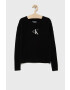 Calvin Klein Jeans Детски памучен пуловер - Pepit.bg