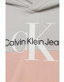 Calvin Klein Jeans Детски памучен суичър в розово с принт - Pepit.bg